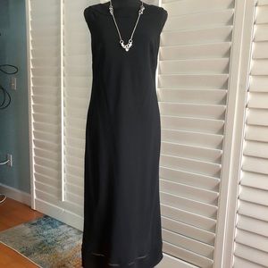 Ann Taylor Loft black vintage dress Midi w/detail - 8